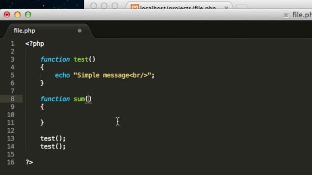PHP Tutorial 5 - using Functions смотреть онлайн