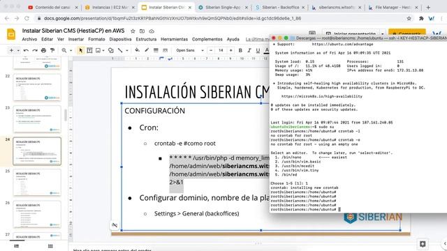 4.4 - INSTALAR SIBERIAN CMS - AWS / HESTIA CP - INSTALACIÓN SIBERIAN CMS CONFIGURACIÓN CRON смотреть онлайн