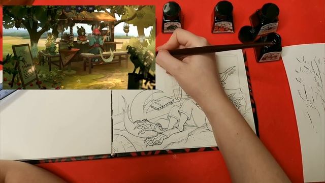 ТУШЬ WINSOR&NEWTON (самый сложный рисунок!!)