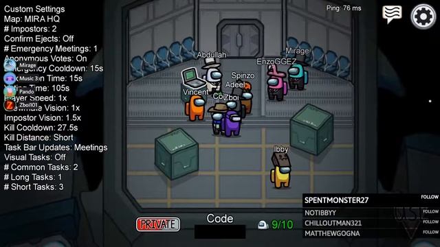 Among Us Livestream смотреть онлайн