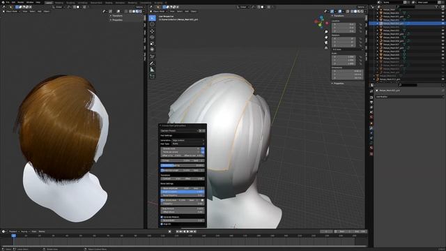 Blender 2.9 Game Character 3D Modelling - Hair смотреть онлайн