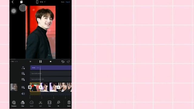 BTS edite with vn editor | how to edite BTS photo video with vn app | editing tutorial смотреть онлайн
