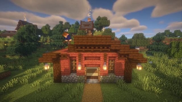 Minecraft | Storage House Tutorial - Auto Furnace and Auto Composter (Java & Bedrock) смотреть онлайн