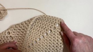 ОЧЕНЬ НЕОБЫЧНАЯ ПОДВЕСНАЯ КОРЗИНКА КРЮЧКОМ "КОНВЕРТ"! ШНУР В РАБОТЕ НЕ ОТРЕЗАЛСЯ НИ РАЗУ!