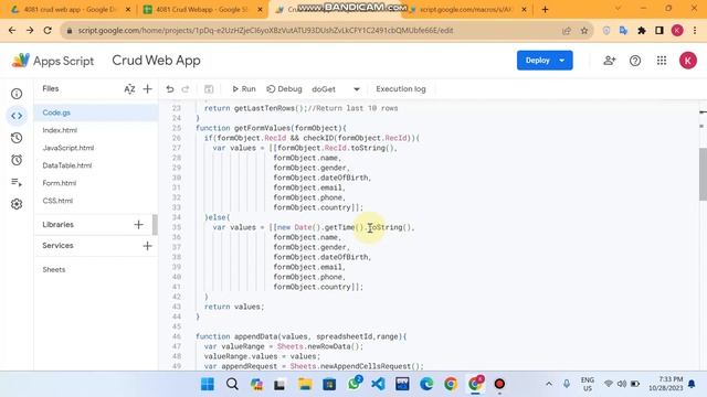 Google Web App - Bootstrap CRUD | Google Sheet CRUD | Google Appscript CRUD | 4081 смотреть онлайн