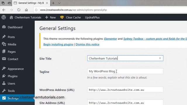 #035 WordPress Tutorial - the WordPress Site Title and Tagline смотреть онлайн