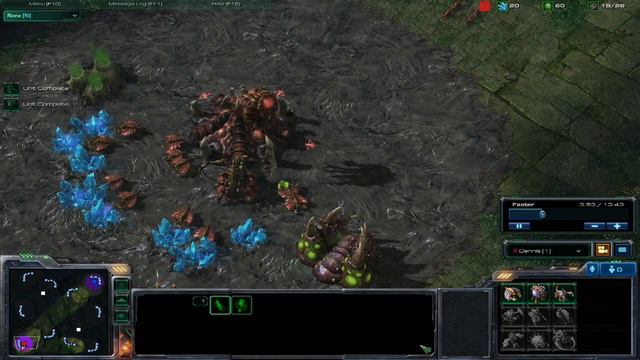 StarCraft II Beta - Z v Z - Dennis vs. michael part 1 смотреть онлайн