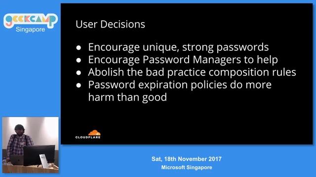 How developers got password security so wrong - GeekCampSG 2017 смотреть онлайн