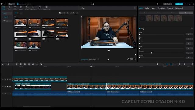 2 Soatda Capcut Dasturini To'liq O'rganish || Yengil Video Montaj