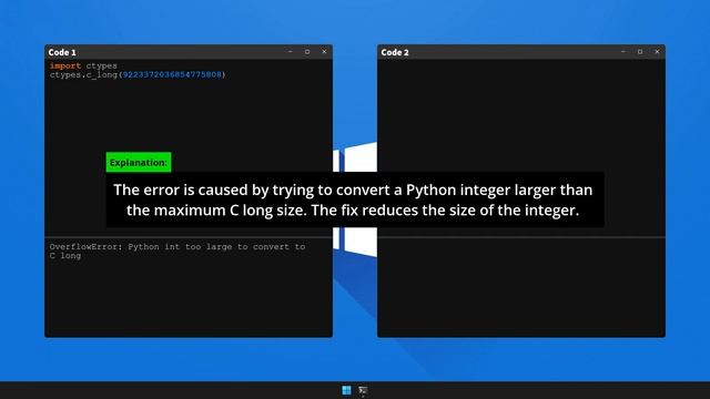 How to fix OverflowError: Python int too large to convert to C long in Python смотреть онлайн