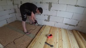 Черновой пол второго этажа - полы из доски