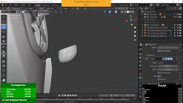Continue My 3D Modeling - Ferrari Daytona SP3 смотреть онлайн