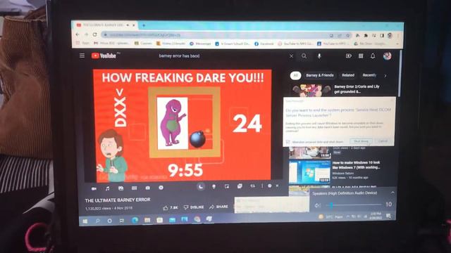 Barney Error Has BSOD