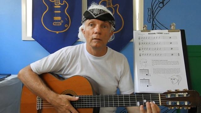 Guitar Lesson 16. School Today - Chords. Copy, Play and Learn. смотреть онлайн