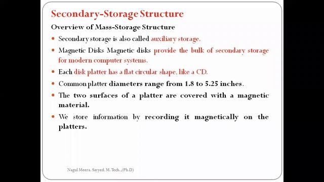 JNTUK R19 II CSE SEM2 OS UNIT 4 FREE SPACE MANAGEMENT, SECONDARY STORAGE STRUCTURE LectNo 47 смотреть онлайн
