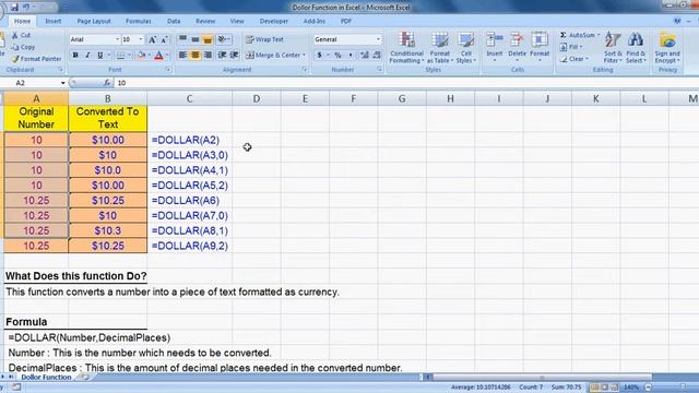 How to use Dollar Function in Excel смотреть онлайн
