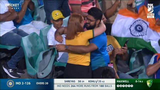India vs Australia Proposal Moment Maxwell Cute Reaction смотреть онлайн