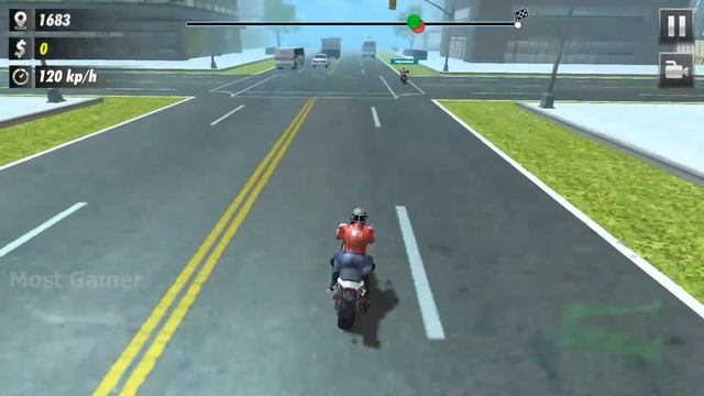 Highway Moto Rider 2 । Motor Race the Traffic Game । Android Gameplay смотреть онлайн
