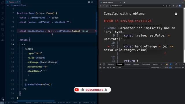 TypeScript con React: Añadir tipos a event handlers смотреть онлайн