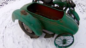 Обзор мотоцикла Иж 49 с коляской. Недавно купили Иж 49к на живых документах.