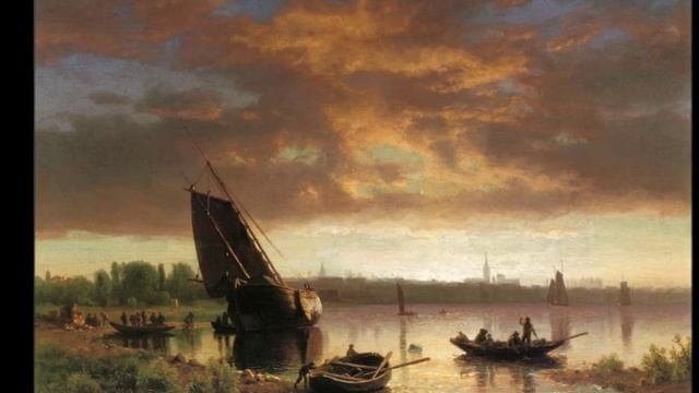 "АМЕРИКА БЕЗ НЕБОСКРЁБОВ"... (Пейзажная живопись Альберта Бирштадта (1830-1902) - Музыка И. Брамса)