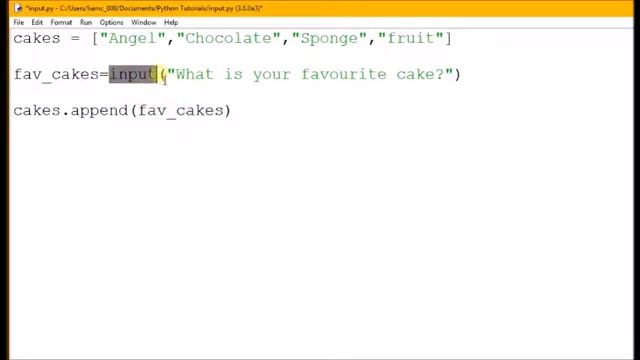 Adding Inputs into a List in Python смотреть онлайн