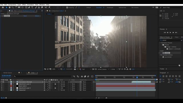 Element 3D Tutorial | After Effects Tutorial | VFX Эффекты тряски, портала, исчезновения смотреть онлайн