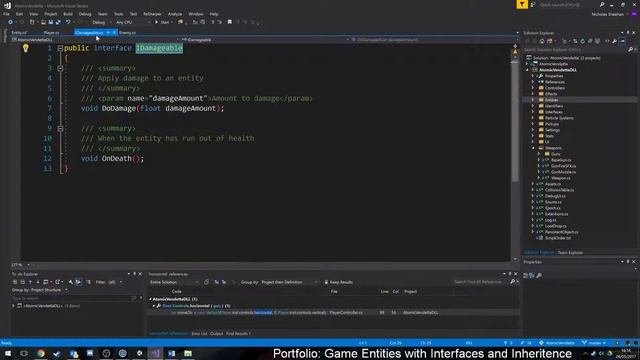 Atomic Vendetta Portfolio: Game Entities with Interfaces and Inheritance (4/11) смотреть онлайн