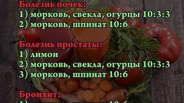 ЛЕЧЕНИЕ СВЕЖИМИ СОКАМИ. Рецепты смотреть онлайн