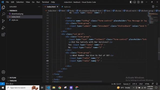 How to create Feedback Form in HTML and CSS смотреть онлайн