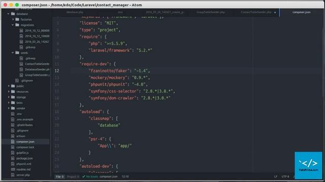 Membuat Aplikasi Kontak Menejer dengan Laravel 5 #3 Database Seed смотреть онлайн