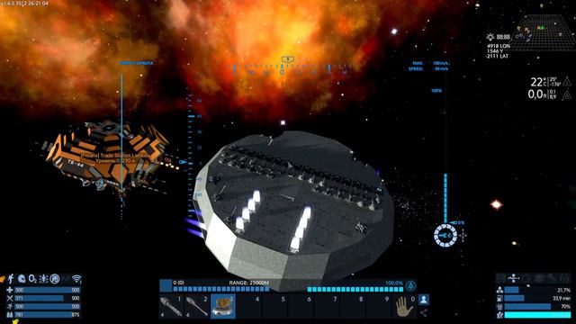 6# Empyrion-Galactic Survival - сервер Umbrella Space Wars RE, цель - 200 турелей на корабле смотреть онлайн
