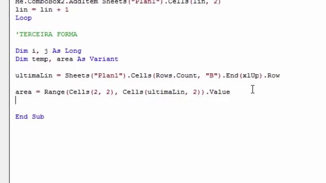 Como Preencher um Combobox com VBA Excel смотреть онлайн