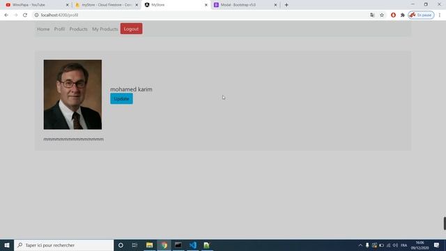 Project ANGULAR And FIREBASE Update Profil | تعديل على الصفحة الشخصية смотреть онлайн