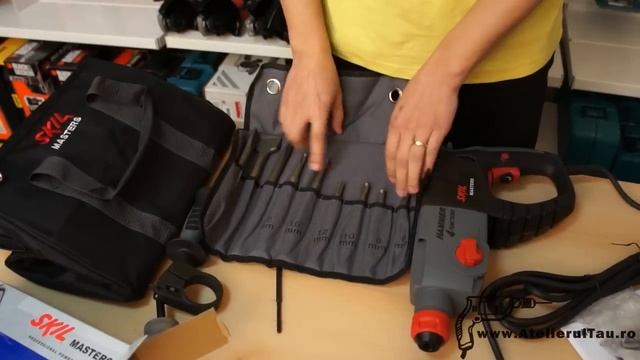ROTOPERCUTOR SKIL 1765MA + SET 9 ACCESORII - AtelierulTau.ro - WunderHaff