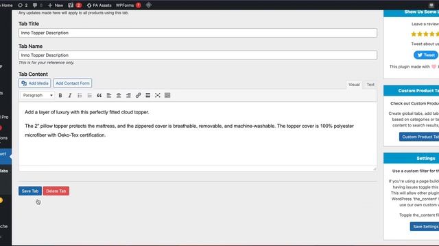 Woocommerce - Add a Custom Tabs смотреть онлайн
