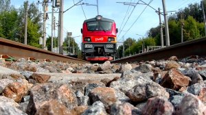 Камера под поездом , ЭП20 - 022.