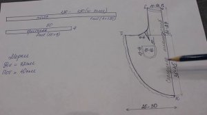 Как выкроить фартук одной деталью