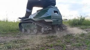 Мини вездеход с седлом | Двигатель Лифан 7 л/с | Гусеничный вездеход|