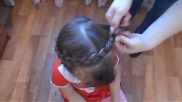 Очень красивая прическа "Коса Корона" на средние и длинные волосы♥ смотреть онлайн