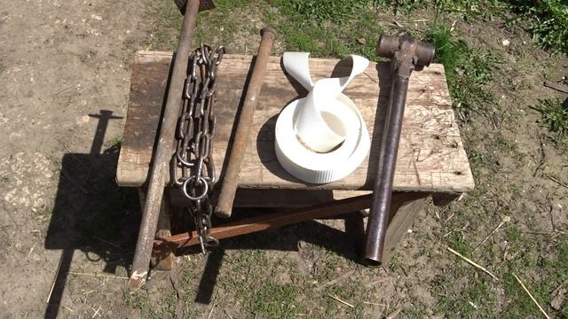 Привязь для выпаса коровы. Мой вариант. смотреть онлайн