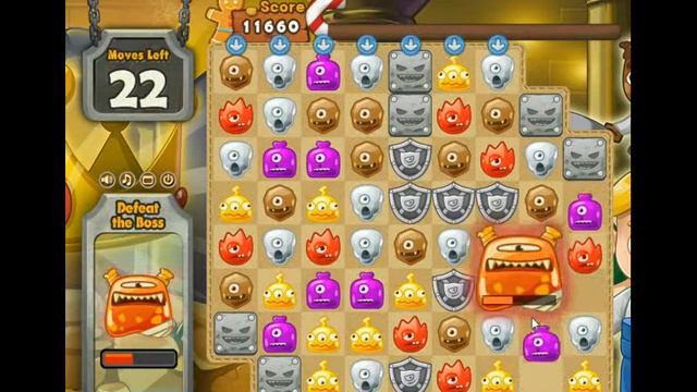 Monster Busters stage 115 BOSS Hero Challenge No Boosters смотреть онлайн