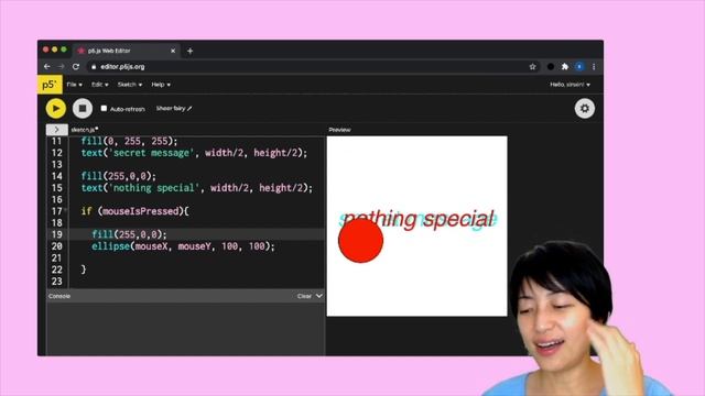 5.2.2 blendMode() + Loops - Anaglyph Illusion - p5.js Tutorial смотреть онлайн