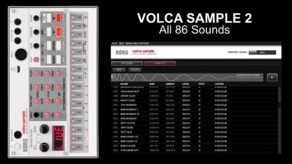 Korg Volca Sample 2 - FREE Vintage Electronic Drum Sound Pack