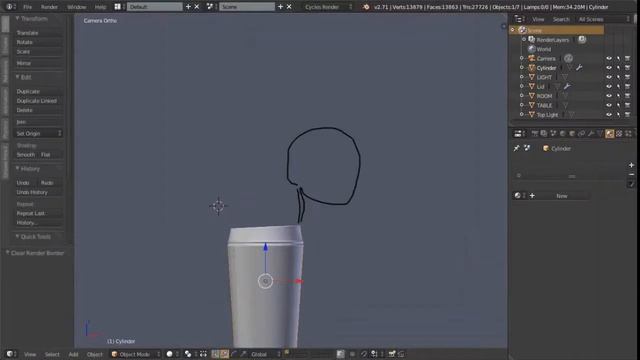 Blender Timelapse, Sketch #3, Low Poly Coffee смотреть онлайн
