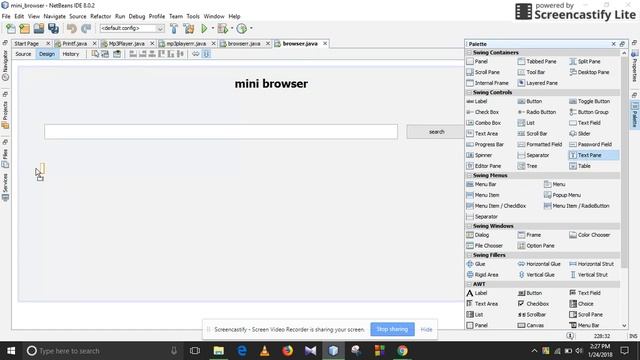 how to make a browser by java netbeans смотреть онлайн