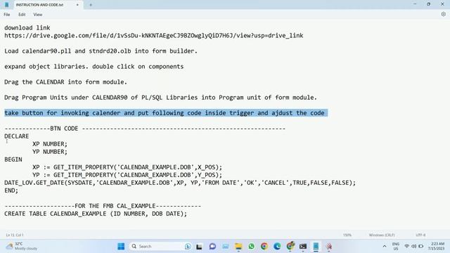 How to add Calendar in Oracle form without jar file смотреть онлайн