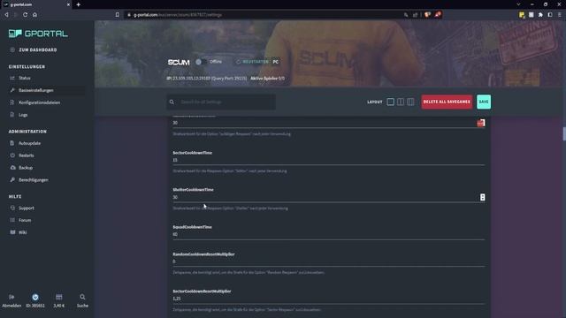 SCUM SERVER Admin Guide 0.8 | Alle EINSTELLUNGEN auf GPORTAL смотреть онлайн