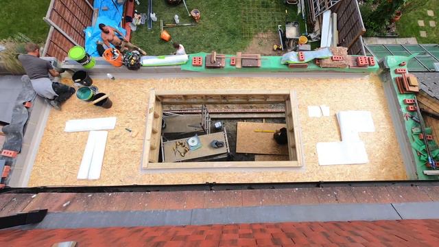 House Extension, 2021 07 09 GRP Roof Time Lapse