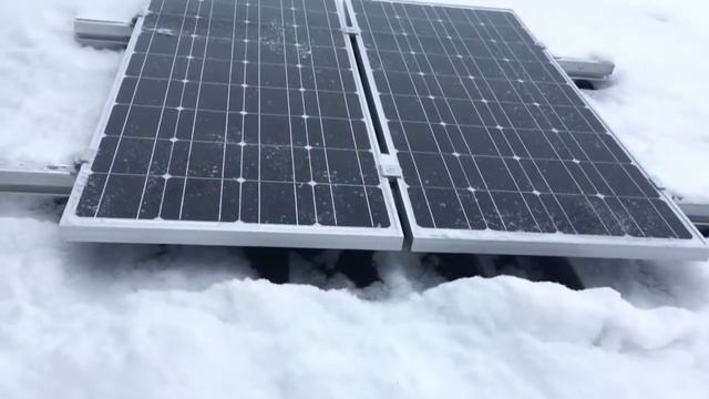 Солнечные панели под снегом. Какие дают токи заряда??? смотреть онлайн